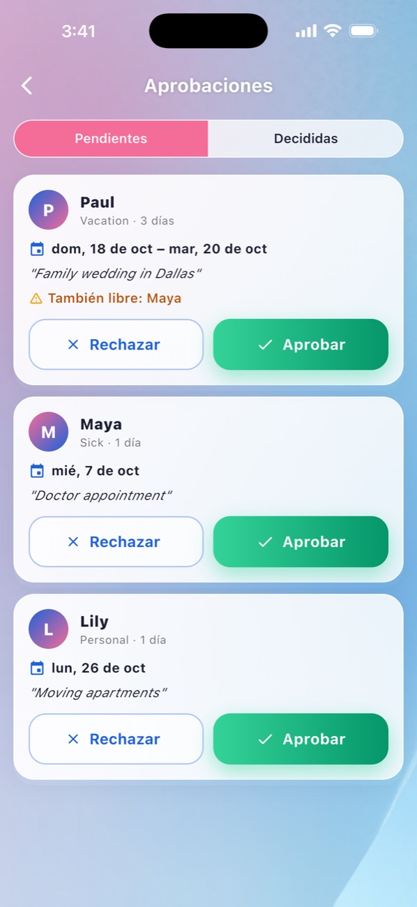 MniaPOS Hub: Aprobaciones